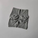 Shorts Esportivos Femininos Levanta Bumbum (Peach Hip), Cintura Alta com Compressão, Modelagem Slim, Secagem Rápida para Corrida e Treino