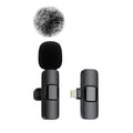 Microfone de Lapela Sem Fio K60 Mini – Para Gravação de Áudio e Vídeo em iPhone, Android e Notebook