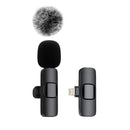 Microfone de Lapela Sem Fio K60 Mini – Para Gravação de Áudio e Vídeo em iPhone, Android e Notebook