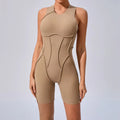 Macacão Esportivo Feminino para Yoga e Fitness, Modelagem Levanta Bumbum, Costas Abertas, Alta Elasticidade, Justo ao Corpo para Academia e Treino