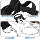 Arnês de Treino para Cabeça e Pescoço – Equipamento Ajustável para Exercícios de Força, Coluna Cervical e Academia com Suporte de Peso