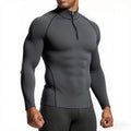 Camiseta Esportiva Masculina de Manga Longa para Academia – Slim Fit, Compressão, Treino e Corrida