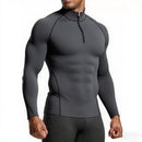 Camiseta Esportiva Masculina de Manga Longa para Academia – Slim Fit, Compressão, Treino e Corrida