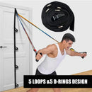 Suporte de Porta Atualizado para Faixas de Resistência, Acessório de Academia para Exercícios em Casa, Portátil, Fixação de Faixa de Resistência