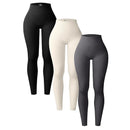 Legging Feminina Seamless em Tricô, Cintura Alta, Modelagem Levanta Bumbum, para Corrida, Treino e Yoga – Slim e Fashion