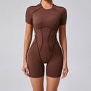 Macacão Esportivo Feminino para Yoga e Fitness, Modelagem Levanta Bumbum, Costas Abertas, Alta Elasticidade, Justo ao Corpo para Academia e Treino
