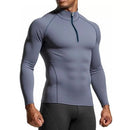 Camiseta Esportiva Masculina de Manga Longa para Academia – Slim Fit, Compressão, Treino e Corrida