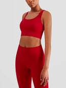 Conjunto Fitness Feminino 2 Peças para Yoga e Academia – Top Esportivo (Sutiã) e Legging com Efeito Push Up para Treino e Pilates