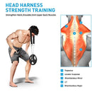 Arnês de Treino para Cabeça e Pescoço – Equipamento Ajustável para Exercícios de Força, Coluna Cervical e Academia com Suporte de Peso
