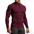 Camiseta Esportiva Masculina de Manga Longa para Academia – Slim Fit, Compressão, Treino e Corrida