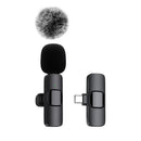 Microfone de Lapela Sem Fio K60 Mini – Para Gravação de Áudio e Vídeo em iPhone, Android e Notebook