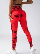 Legging Feminina Tie Dye Cintura Alta, Modeladora, Push Up, Sem Costura, para Yoga e Academia