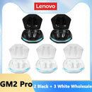 Fone de Ouvido Sem Fio Lenovo GM2 Pro TWS Hi-Fi Estéreo com Baixa Latência – Modo Duplo para Games e Música