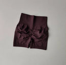 Shorts Esportivos Femininos Levanta Bumbum (Peach Hip), Cintura Alta com Compressão, Modelagem Slim, Secagem Rápida para Corrida e Treino