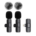 Microfone de Lapela Sem Fio K60 Mini – Para Gravação de Áudio e Vídeo em iPhone, Android e Notebook