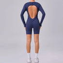 Macacão Esportivo Feminino para Yoga e Fitness, Modelagem Levanta Bumbum, Costas Abertas, Alta Elasticidade, Justo ao Corpo para Academia e Treino