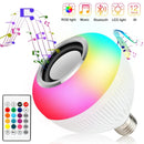 Caixa de Som Bluetooth LED 12W com Controle Remoto, Luzes Coloridas
