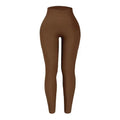 Legging Feminina Seamless em Tricô, Cintura Alta, Modelagem Levanta Bumbum, para Corrida, Treino e Yoga – Slim e Fashion