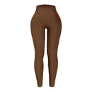 Legging Feminina Seamless em Tricô, Cintura Alta, Modelagem Levanta Bumbum, para Corrida, Treino e Yoga – Slim e Fashion