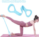 Faixa Elástica de Resistência para Treino Fitness – Exercícios para Braços, Costas e Ombros | Equipamento para Yoga e Pilates