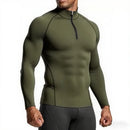 Camiseta Esportiva Masculina de Manga Longa para Academia – Slim Fit, Compressão, Treino e Corrida