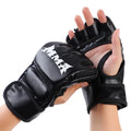 Luvas Profissionais de Treino para Boxe Meia Dedo em Couro com Amortecimento para Adultos – Sanda, UFC, Treino em Saco e Proteção dos Nós dos Dedos