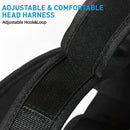 Arnês de Treino para Cabeça e Pescoço – Equipamento Ajustável para Exercícios de Força, Coluna Cervical e Academia com Suporte de Peso