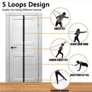 Suporte de Porta Atualizado para Faixas de Resistência, Acessório de Academia para Exercícios em Casa, Portátil, Fixação de Faixa de Resistência