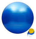 Bola Suíça Pilates 4you 65cm Yoga Funcional Antiestouro Azul Com Inflador