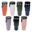 Garrafa Térmica Copo Inox 900ml Alça Tampa T. Flip Canudo