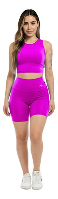 Conjunto Bermuda Feminino Academia Blackout Zero Transparencia