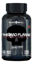 Termogênico em cápsula Black Skull Thermoflame em pote de 96g 120 caps Sem sabor