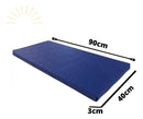 Colchonete 90x40x3 Academia Impermeável Fit Yoga Ginastica Preto